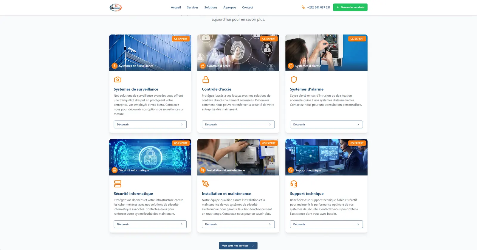 Site de systèmes de sécurité et surveillance