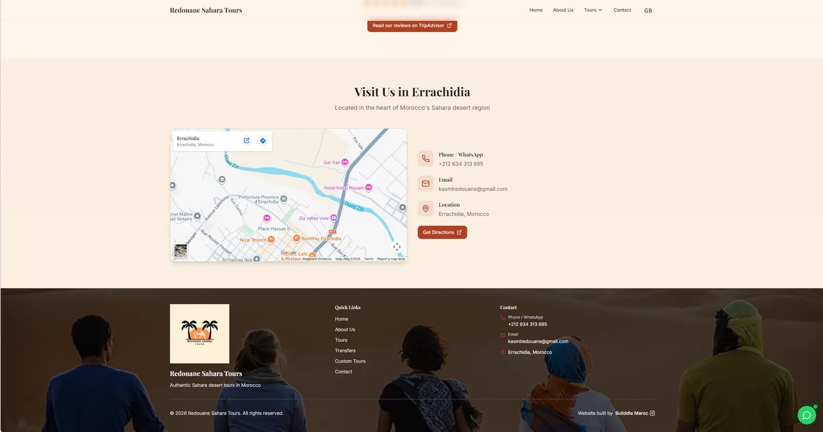 Site de circuits dans le désert